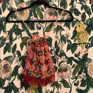 Boho Beaded Tassel Clutch-Purse